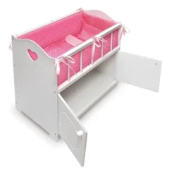 Badger Basket Storage Doll Crib With Bedding And Free Personalization Kit - White -Learning Toys Sales GUEST a2b4c217 a1b1 43b7 a386 0f31d5ed7d83
