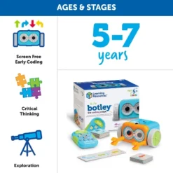 Learning Resources Botley The Coding Robot, Coding STEM Toy, 45 Piece Coding Set, Ages 5+ -Learning Toys Sales GUEST a40f0892 74a5 4775 853c 758363d17a73