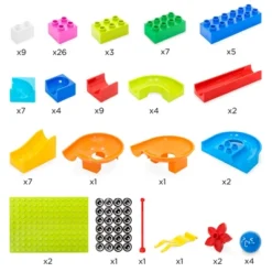 Best Choice Products 97-Piece Marble Maze Run Racetrack Puzzle Construction Game Set STEM Toy W/ 4 Balls -Learning Toys Sales GUEST a76e45d6 4c05 4ffe 9942 8b6587a561df