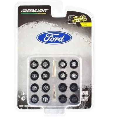 "Thirteenth Generation Ford F-Series" Wheels & Tires Multipack 24 Pcs "Wheel & Tire Packs" 1/64 Scale Models By Greenlight 4 "Thirteenth Generation Ford F-Series" Wheels & Tires Multipack 24 Pcs "Wheel & Tire Packs" 1/64 Scale Models By Greenlight - Image 2