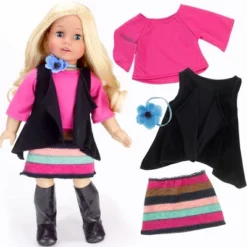 Sophia’s 9 Piece Winter Set For 18" Dolls, Blue/Black -Learning Toys Sales GUEST aa66886b 2dc3 400b 8e99 1a1fab925e85