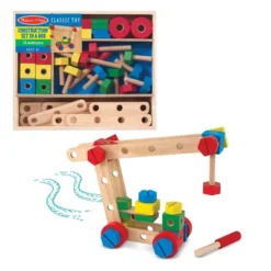 Melissa & Doug Wooden Construction Building Set In A Box (48pc) -Learning Toys Sales GUEST ac1f83f6 5605 42e8 bac1 dc35c1c30d9a