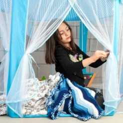 Ningbo Zhongying Leisure Products Blue Hexagon Fantasy Castle Play Tent | 53 X 47 X 55 Inches -Learning Toys Sales GUEST ae3516b8 21e2 4f58 88db e063d82861b7