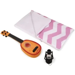 Badger Basket Camping Adventures Doll Tent Set With Accessories - Lavender/White