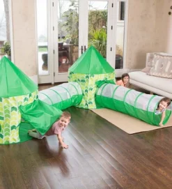 HearthSong Indoor Outdoor Two Green Pop-Up Play Tents And Two Tunnels For Kids -Learning Toys Sales GUEST af9a3ee4 858d 4152 8dc5 d8b9b108eae0