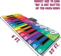 Colorful Keyboard Playmat 71" - 24 Keys Piano Play Mat With Record, Playback, Demo, Play And Adjustable Vol - Play22Usa -Learning Toys Sales GUEST b16d39a7 d025 4d19 8051 cc26111d9e9b