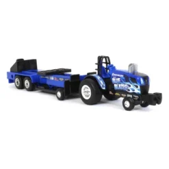 1/64 New Holland "Blue Blazes" Pulling Tractor With Pulling Sled, 37940-1