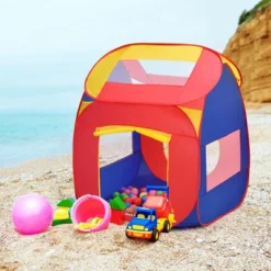 Costway Portable Kid Baby Play House Indoor Outdoor Toy Tent Game Playhut With 100 Balls -Learning Toys Sales GUEST b2cf1e14 6934 4519 91c1 e11aa9416a77