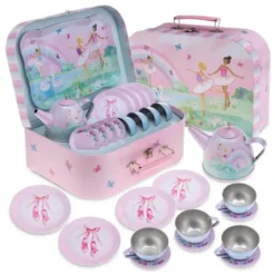 Jewelkeeper Tea Party Set For Little Girls With Tin Tea Set + Food & Carrying Case, Cat Design, 42 Piece -Learning Toys Sales GUEST b2fd4ae1 9708 47b7 bdc8 1bb946e75a1c