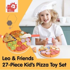 Leo & Friends 27-Piece Kid's Pizza Toy Set