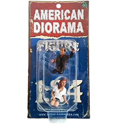 Seated Couple 2 Piece Figurine Set Release I For 1/24 Scale Models By American Diorama 4 Seated Couple 2 Piece Figurine Set Release I For 1/24 Scale Models By American Diorama - Image 2