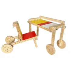 Woodmobiel By Funphix Standard Kit |Modular Construction Toy With 26 Wood Pieces, 4 Wheels, Real Nuts & Bolts -Learning Toys Sales GUEST b71071ad 1381 4d23 b701 723dd251c432