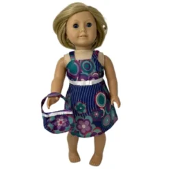 Doll Clothes Superstore Matching Girl And Doll Size 12 Sundress And Purse With Geometric Flower Print On Sale -Learning Toys Sales GUEST b710828e 12a3 4870 b36e dc16b5ecc5d3