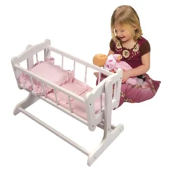 Badger Basket Heirloom Style Doll Cradle -Learning Toys Sales GUEST b739cf71 d3e8 4b13 b1e2 16222e1fecab
