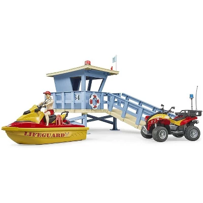 Bruder Bworld Life Guard Station With Quad And Personal Water Craft 4 Bruder Bworld Life Guard Station With Quad And Personal Water Craft - Image 2