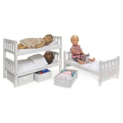 Badger Basket 1-2-3 Convertible Doll Bunk Bed With Bedding And Baskets - White Rose 12 Badger Basket 1-2-3 Convertible Doll Bunk Bed With Bedding And Baskets - White Rose -Learning Toys Sales GUEST b796b7b0 a431 4d6a b594 5610ea2dee66