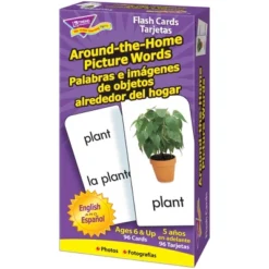TREND Around-the-Home/Palabras (EN/SP) Skill Drill Flash Cards -Learning Toys Sales GUEST b912dbaf 59e7 4594 a4ea f5981372e8a7