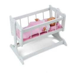 Badger Basket Heirloom Style Doll Cradle -Learning Toys Sales GUEST ba7b3f1d 90a4 4de1 812f aa79b3e76942