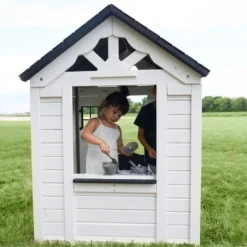 Backyard Discovery Sweetwater Playhouse - White -Learning Toys Sales GUEST bd2592a8 39a0 4652 a77e 71f293d3ad94