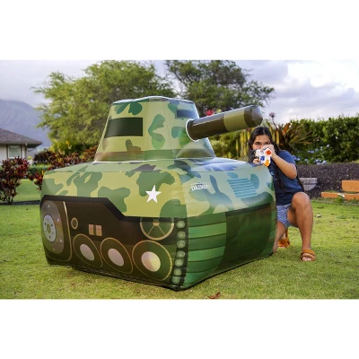 Dazmers Inflatable Army Tank - Green 4 Dazmers Inflatable Army Tank - Green - Image 2