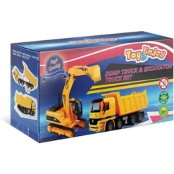 Toy To Enjoy Excavator & Dump Truck Toy For Kids (Set Of 2) 15 X 5 X 5 Inches -Learning Toys Sales GUEST be2ba6a9 6112 491d bdc1 65a7c2caff51