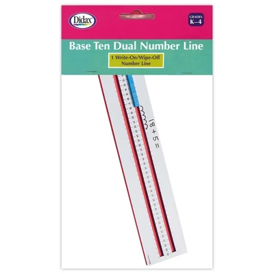 Didax Base Ten Dual Number Line 3 Didax Base Ten Dual Number Line