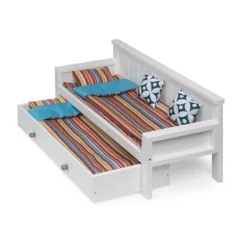 Sofa/Daybed With Trundle For 18" Dolls - White/Multi -Learning Toys Sales GUEST bf2b08b1 9152 43dd a2f8 cae99e747549
