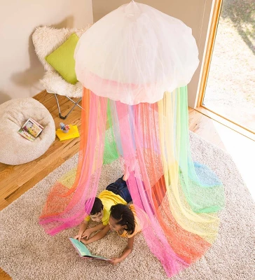 HearthSong - Rainbow Hideaway Canopy With LED Lights 4 HearthSong - Rainbow Hideaway Canopy With LED Lights - Image 2