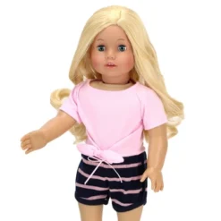 Sophia’s 2 Piece Summer Outfit With Tie Front Tee And Striped Shorts For 18" Dolls, Pink/Navy 7 Sophia’s 2 Piece Summer Outfit With Tie Front Tee And Striped Shorts For 18" Dolls, Pink/Navy -Learning Toys Sales GUEST bfe61989 66a1 44d7 8652 0fab1cdc9ba2