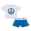 Sophia’s Peace Sign Tee Shirt & Sports Shorts For 18” Dolls, White/Blue -Learning Toys Sales GUEST c034fb9e 586b 4cbe 912b b5e4f6cee42a