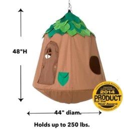 HearthSong Woodland HugglePod HangOut Indoor Or Outdoor Kid's Nylon Hanging Tent With LED Leaf Lights -Learning Toys Sales GUEST c4d1e586 30bd 4da9 96ee 5b8c5b8b99f6 1