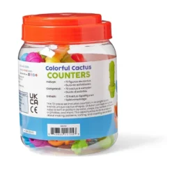 Hand2Mind Colorful Cactus Counters