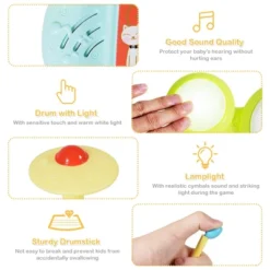 Costway 3 In 1 Musical Instruments Electronic Piano Xylophone Drum Set Learning Toys -Learning Toys Sales GUEST c8e82f62 a6b7 433a 8386 fcd5bc045336