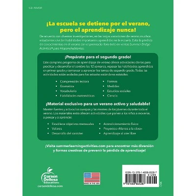 Carson Dellosa Education Summer Bridge Activities Spanish, Grade 1-2 3 Carson Dellosa Education Summer Bridge Activities Spanish, Grade 1-2