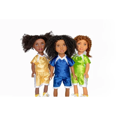 Healthy Roots Navy Blue Soccer Uniform Outfit For Dolls 4 Healthy Roots Navy Blue Soccer Uniform Outfit For Dolls - Image 2