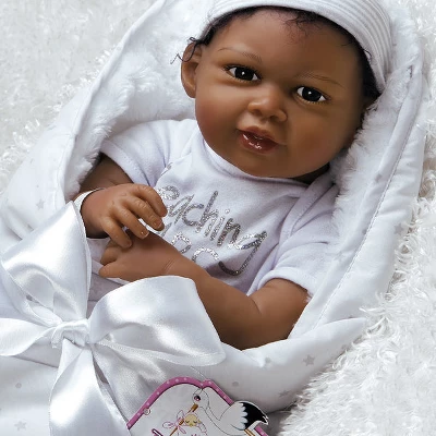 Paradise Galleries Reborn Newborn Doll In Silicone Vinyl Baby Bundles: Reaching For The Stars, 19 Inch 7-Piece Ensemble 9 Paradise Galleries Reborn Newborn Doll In Silicone Vinyl Baby Bundles: Reaching For The Stars, 19 Inch 7-Piece Ensemble - Image 7