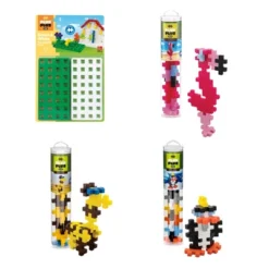 Plus-Plus BIG Zoo Tubes & Baseplate Bundle