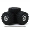 66-Inch Monster Truck "Goodyear" Wheels And Tires 6 Piece Set "Kings Of Crunch" 1/18 By Greenlight