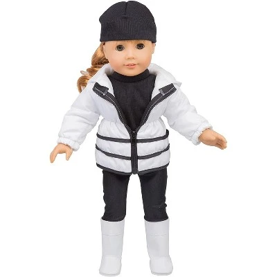 Dress Along Dolly Winter Snow Outfit For American Girl Doll, 5 Pieces 4 Dress Along Dolly Winter Snow Outfit For American Girl Doll, 5 Pieces - Image 2