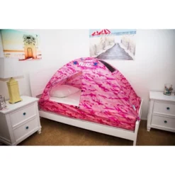 Pacific Play Tents Kids Pink Camo Bed Tent Twin Size -Learning Toys Sales GUEST cf0d942d 776b 425d 9197 d4b8770a97ed
