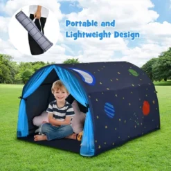 Costway Kids Bed Tent Play Tent Portable Playhouse Twin Sleeping W/Carry Bag Pink/Purple/Blue -Learning Toys Sales GUEST cfe5c2aa 44e0 43cf ba61 650e20593bbc