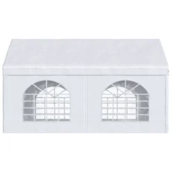 Outsunny 13ft X 16.5ft Portable Garage Party Tent With Sidewalls And Double Doors, For Parties, Wedding And Events -Learning Toys Sales GUEST d0395976 73b6 4ca6 af82 b33c9e4779be