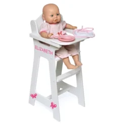 Badger Basket Doll High Chair With Accessories And Free Personalization Kit - White/Pink/Gingham 16 Badger Basket Doll High Chair With Accessories And Free Personalization Kit - White/Pink/Gingham -Learning Toys Sales GUEST d16e3583 9928 4acf 93aa 2db197d0096b