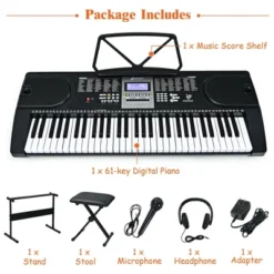 Costway Sonart 61-Key Electronic Keyboard Piano Starter Set Toy W/Stand Bench Headphones 17 Costway Sonart 61-Key Electronic Keyboard Piano Starter Set Toy W/Stand Bench Headphones -Learning Toys Sales GUEST d4c62342 70d1 49a6 a22c 416a7bc46a9f