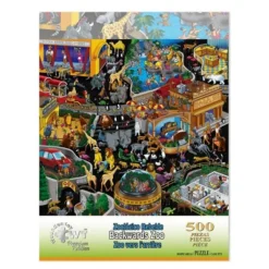 Wuundentoy Premium Edition: Backwards Zoo Jigsaw Puzzle - 500pc -Learning Toys Sales GUEST d62ac3fa 14a9 4f18 a69a dfd7f570b46a