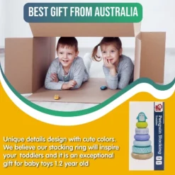 Leo & Friends Penguin Stacking Toddler Ring Tower -Learning Toys Sales GUEST d9a0bd7d d38d 40d3 add2 76bed03e64ab