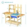 Costway Kid's Wooden Mud Kitchen Pretend Cook Playset Toy For Children -Learning Toys Sales GUEST d9fd7cc8 0a36 446d a4bd 36bbb35734b5
