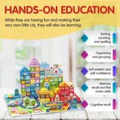 Leo & Friends Wooden City Building Block Toy 100-Piece Set -Learning Toys Sales GUEST da00a6af 4bc6 4a3e a454 17c743159790