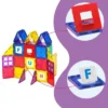 Playmags 150 Piece Magnetic Tiles Building Set, 3D Magnet Building Blocks