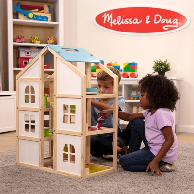 Melissa & Doug Hi-Rise Wooden Dollhouse With Furniture, Garage And Working Elevator 8 Melissa & Doug Hi-Rise Wooden Dollhouse With Furniture, Garage And Working Elevator - Image 6